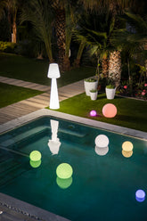 Blitar 20" Solar & Rechargeable Powered Integrated LED Color Changing Outdoor Light